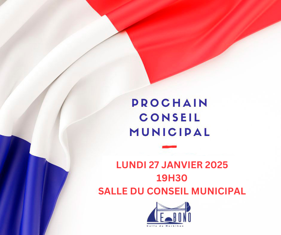 Conseil municipal – lundi 27 janvier 2025